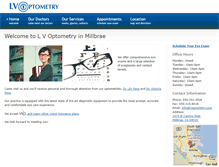 Tablet Screenshot of lvoptometry.com